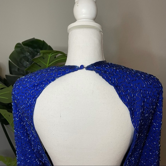 Vintage Lillie Rubin Dress, Fully Beaded Skirt Set, Two Piece, Evening Dress - Picture 10 of 16